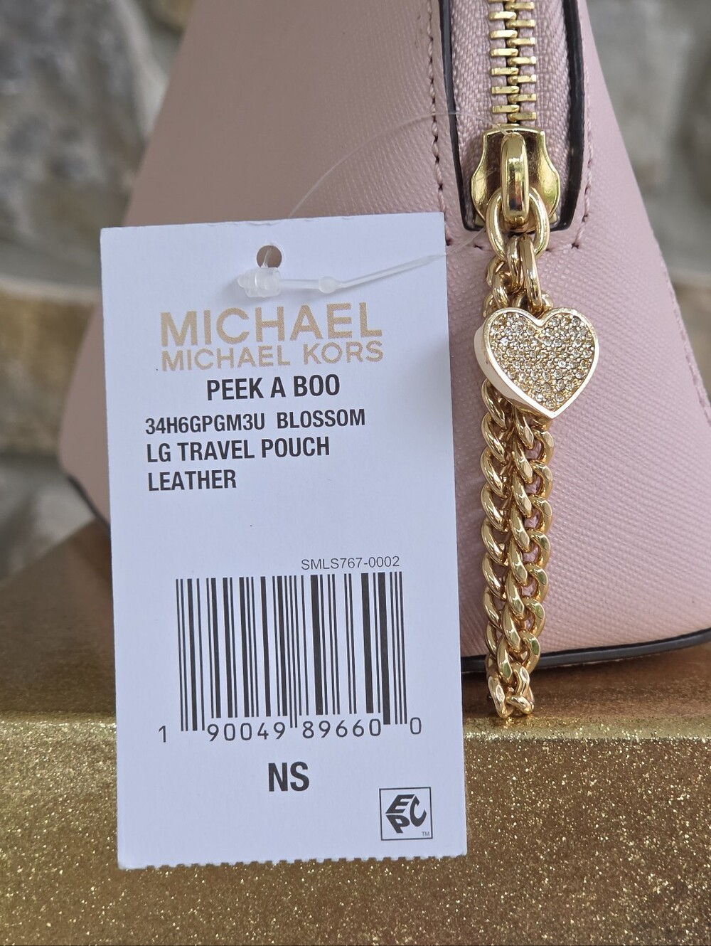 Michael Kors Large Pink Cosmetic Pouch - Picture 7 of 11